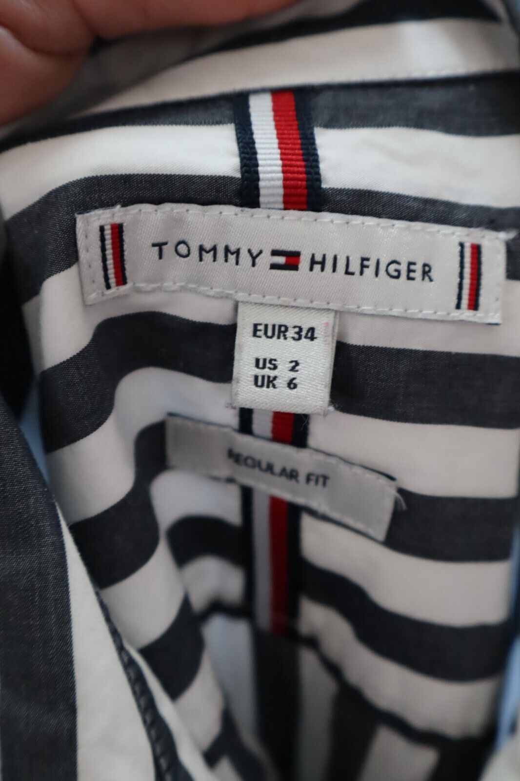 TOMMY HILFIGER CAMICIA COTONE DONNA TG. 34 WOMAN COTTON SHIRT CASUAL VINTAGE