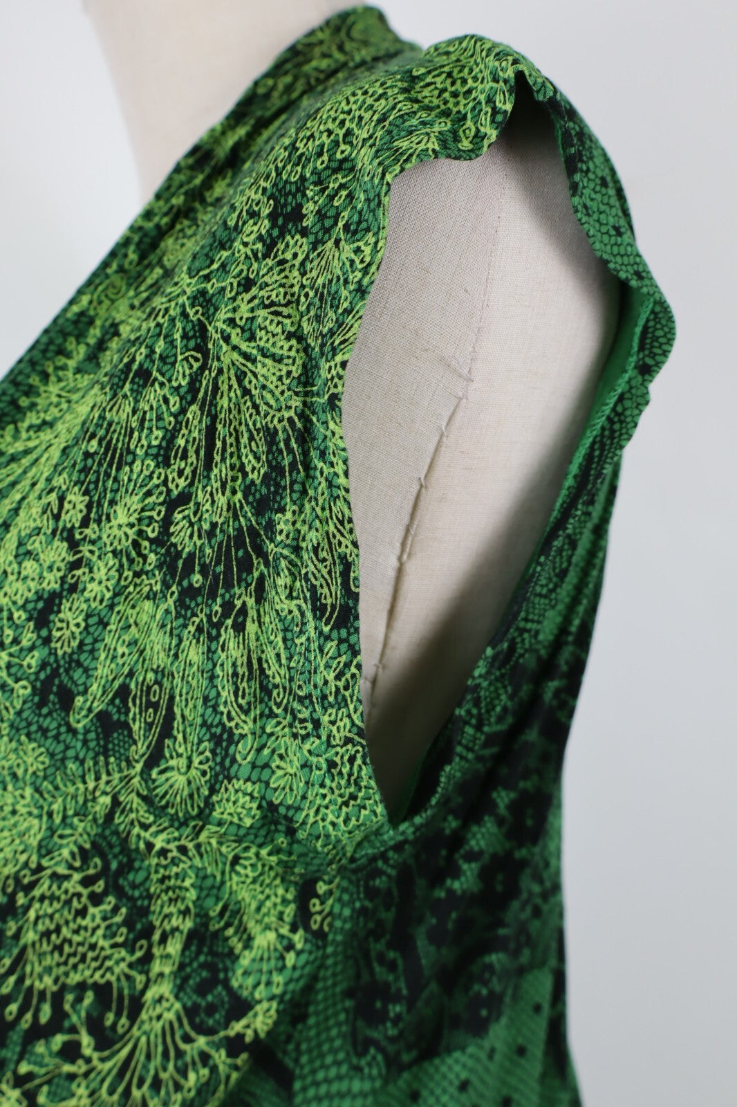 DESIGUAL VESTITO ABITO DONNA TG. XL WOMAN CASUAL VINTAGE DRESS DRAPPEGGIO