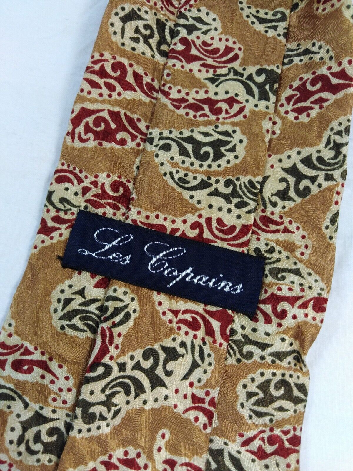 LES COPAINS 100%  SILK TIE SETA CRAVATTA NECKTIE MADE IN ITALY