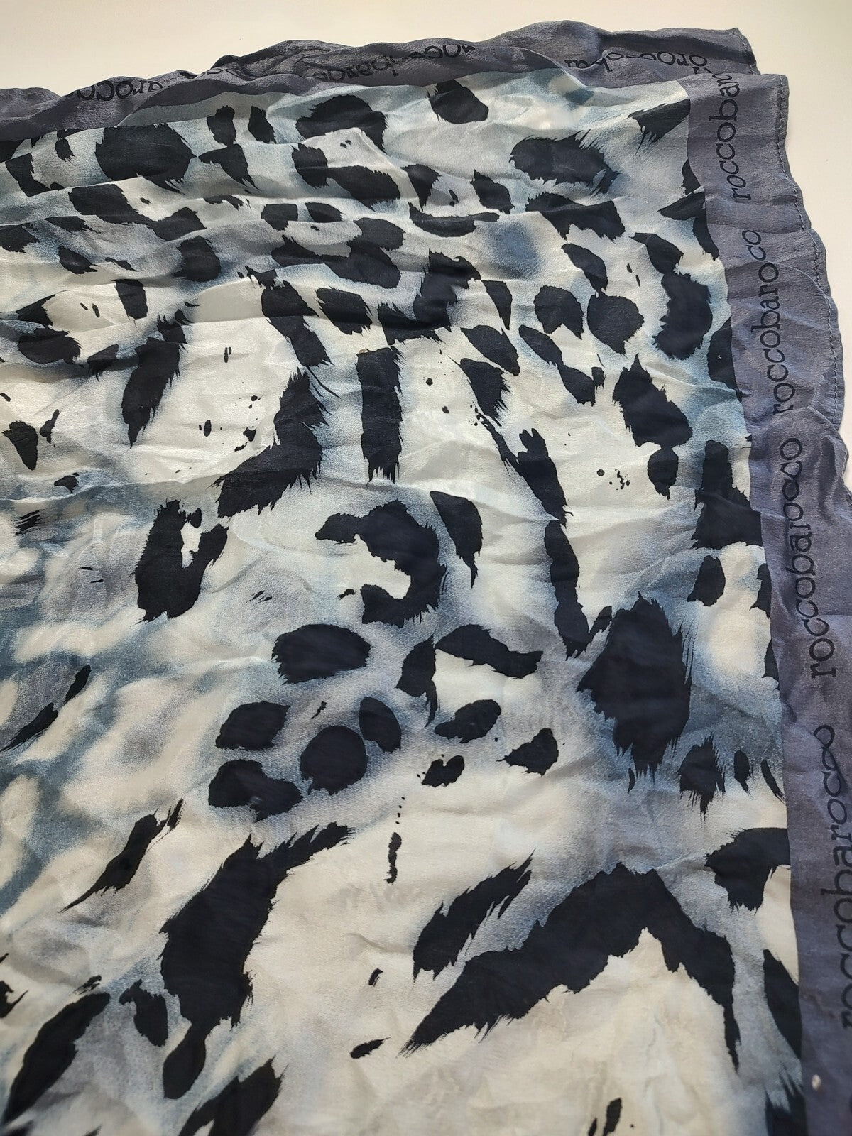 ROCCOBAROCCO FOULARD 100% SILK SETA SCARVES SCARF SQUARE MADE ITALY