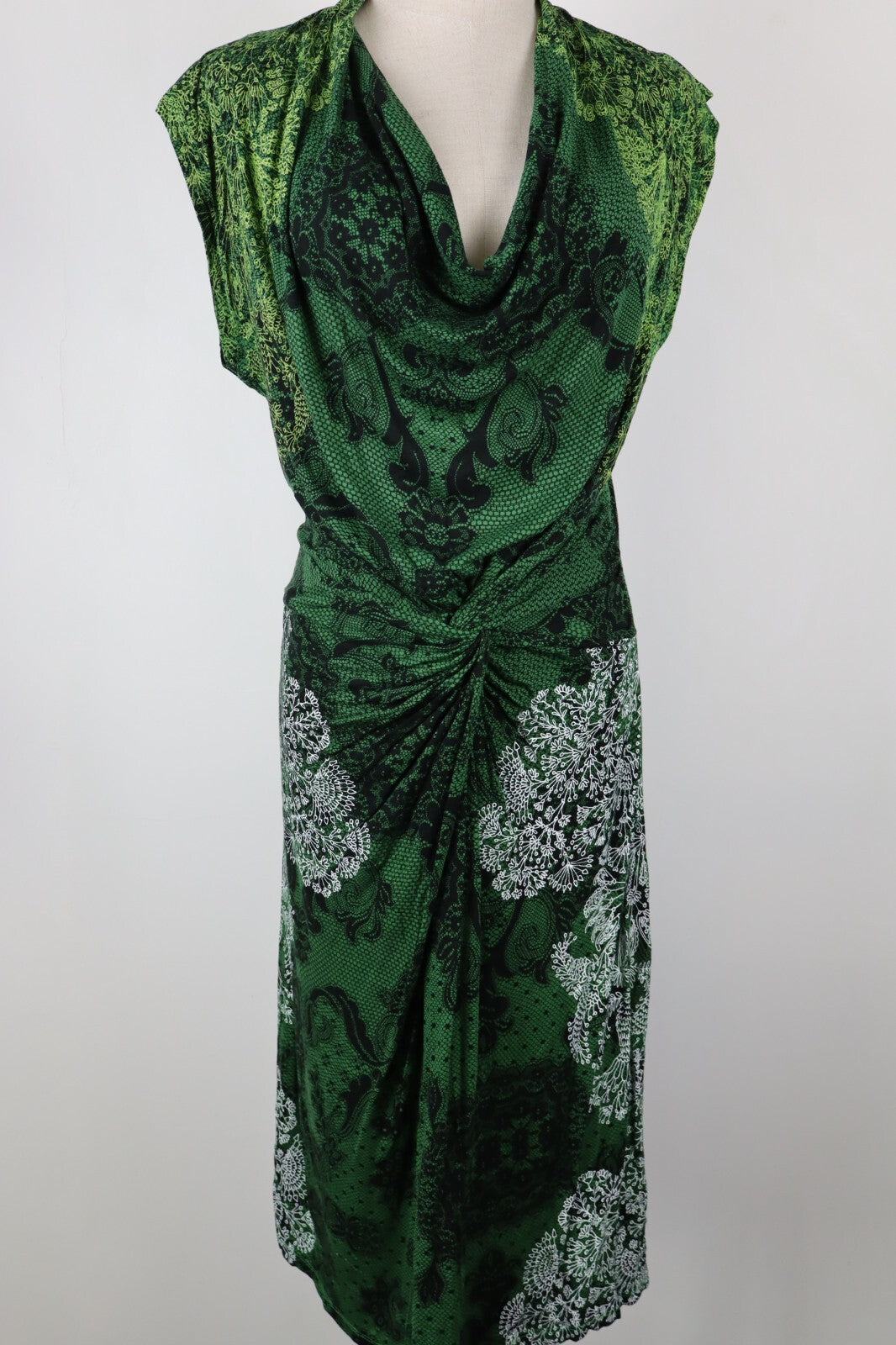 DESIGUAL VESTITO ABITO DONNA TG. XL WOMAN CASUAL VINTAGE DRESS DRAPPEGGIO