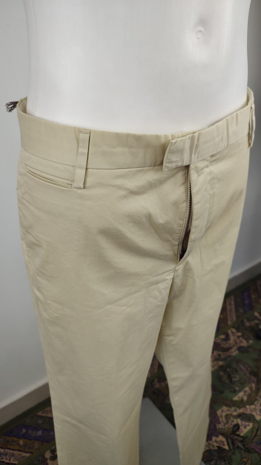 DOCKERS PANTALONE CASUAL UOMO TG 38 MAN VINTAGE PANTS COTONE CON TAG