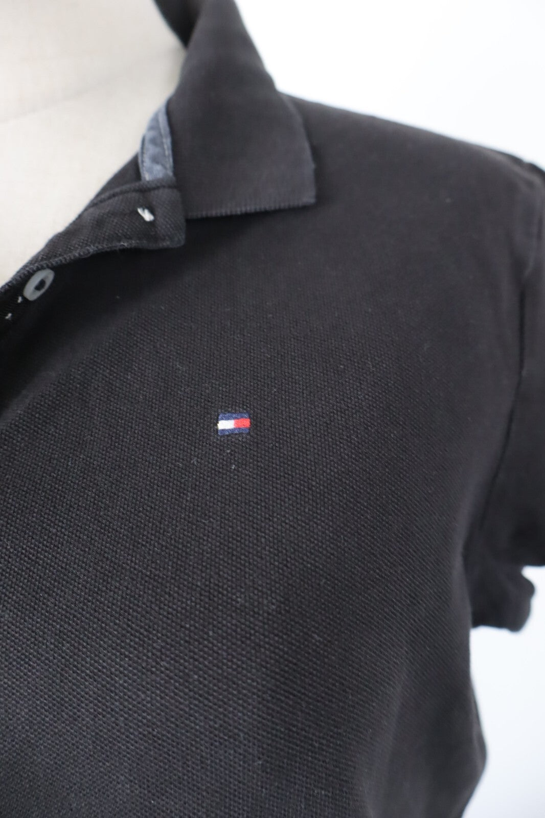 TOMMY HILFIGER POLO MAGLIA T-SHIRT DONNA COTONE TG L WOMAN CASUAL VINTAGE SLIM