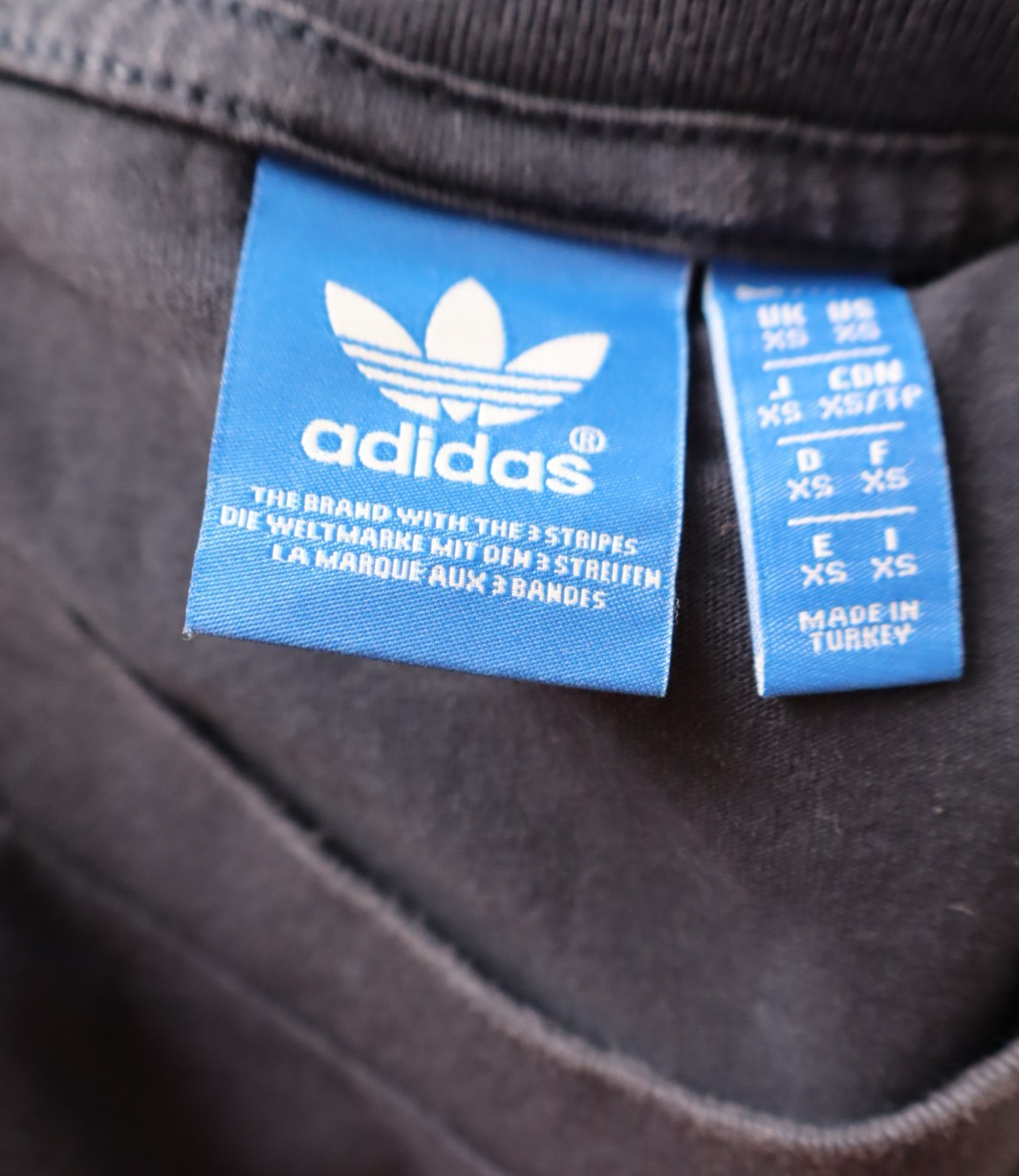 ADIDAS THREE STRIPES MAGLIA UOMO TG XS MAN T-SHIRT CASUAL VINTAGE COTTON