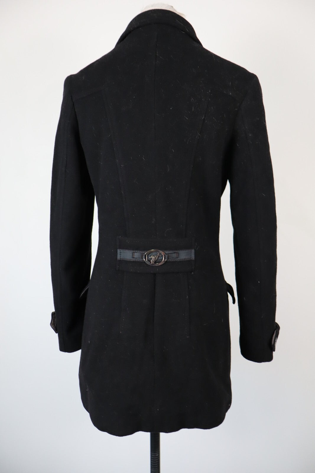 TRUSSARDI JEANS CAPPOTTO LANA GIACCA DONNA 42 WOMAN WOOL COAT VINTAGE CASUAL