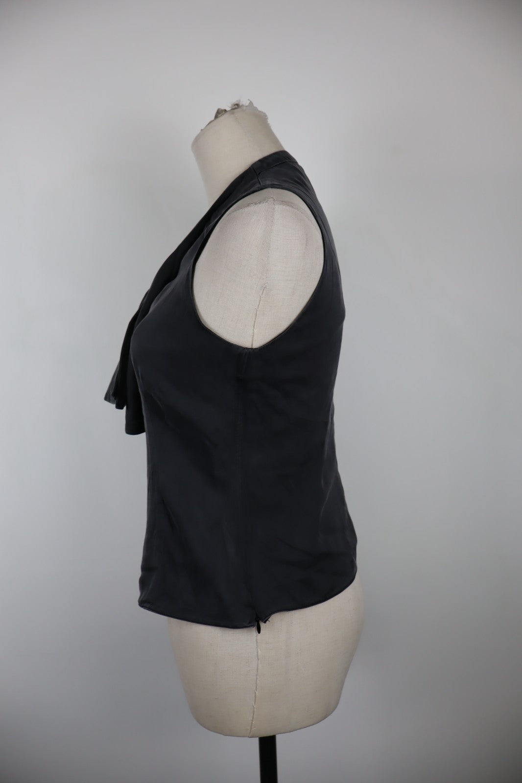 EMPORIO ARMANI TOP MAGLIA DONNA TG 40 WOMAN CASUAL VINTAGE T-SHIRT SETA LYCRA