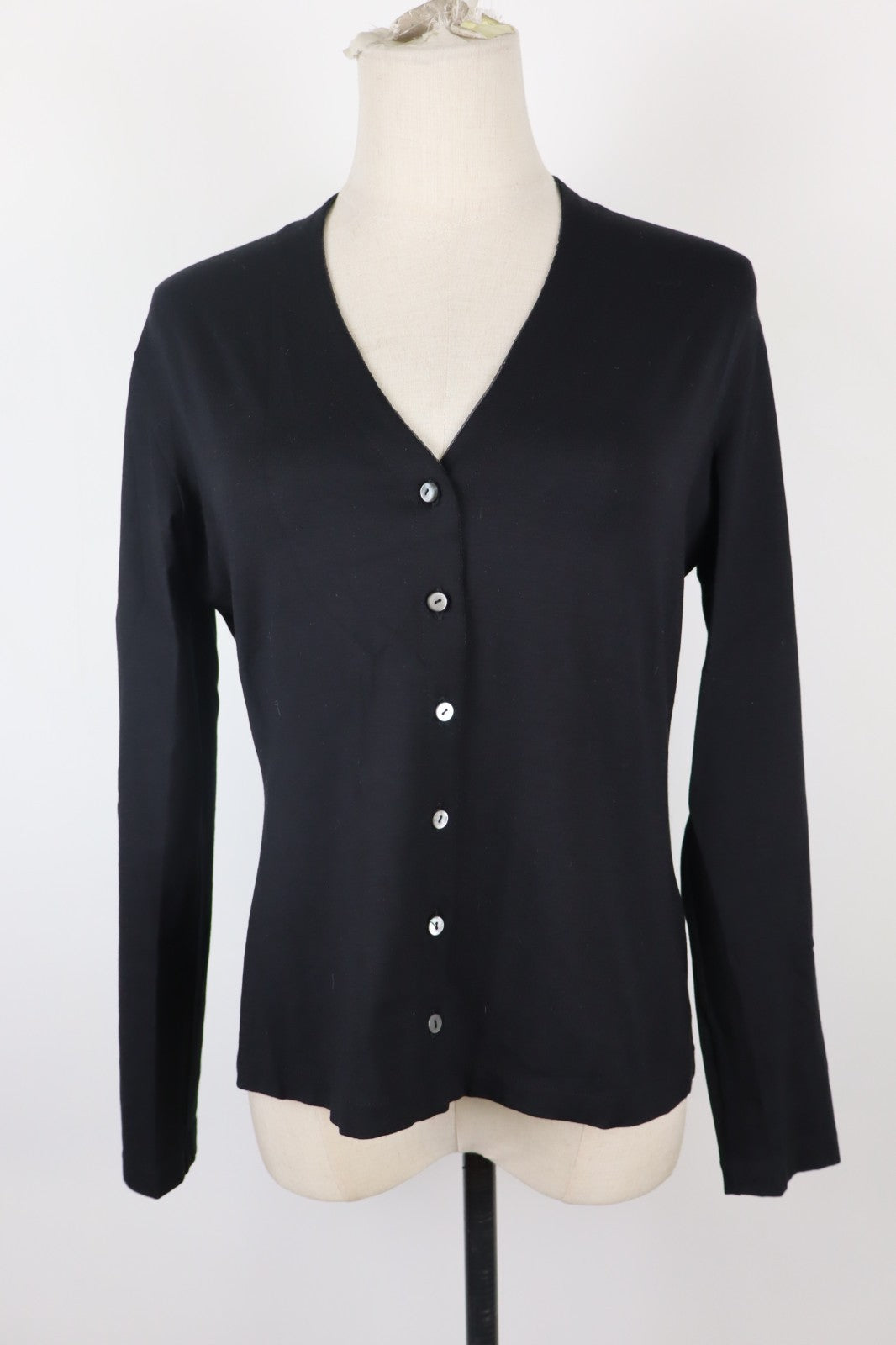 JOOP! MAGLIONE CARDIGAN DONNA Tg. M WOMAN CASUAL SWEATER VISCOSA ELASTANO NERO