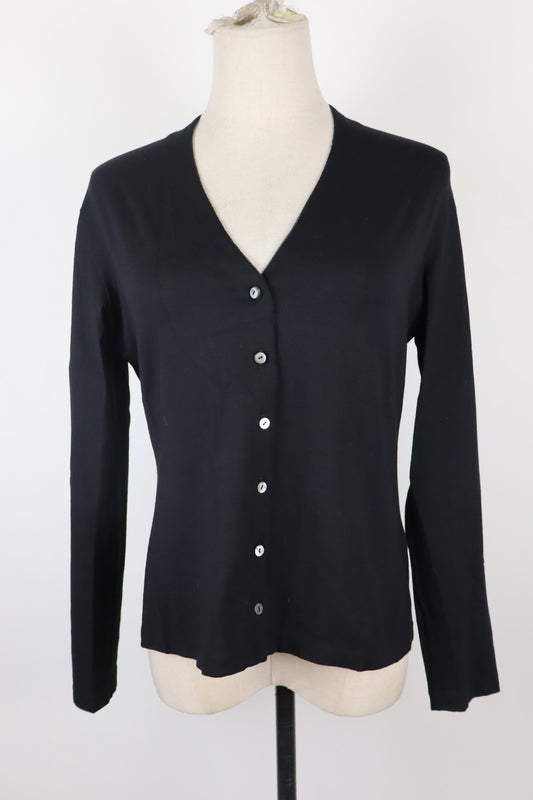 JOOP! MAGLIONE CARDIGAN DONNA Tg. M WOMAN CASUAL SWEATER VISCOSA ELASTANO NERO