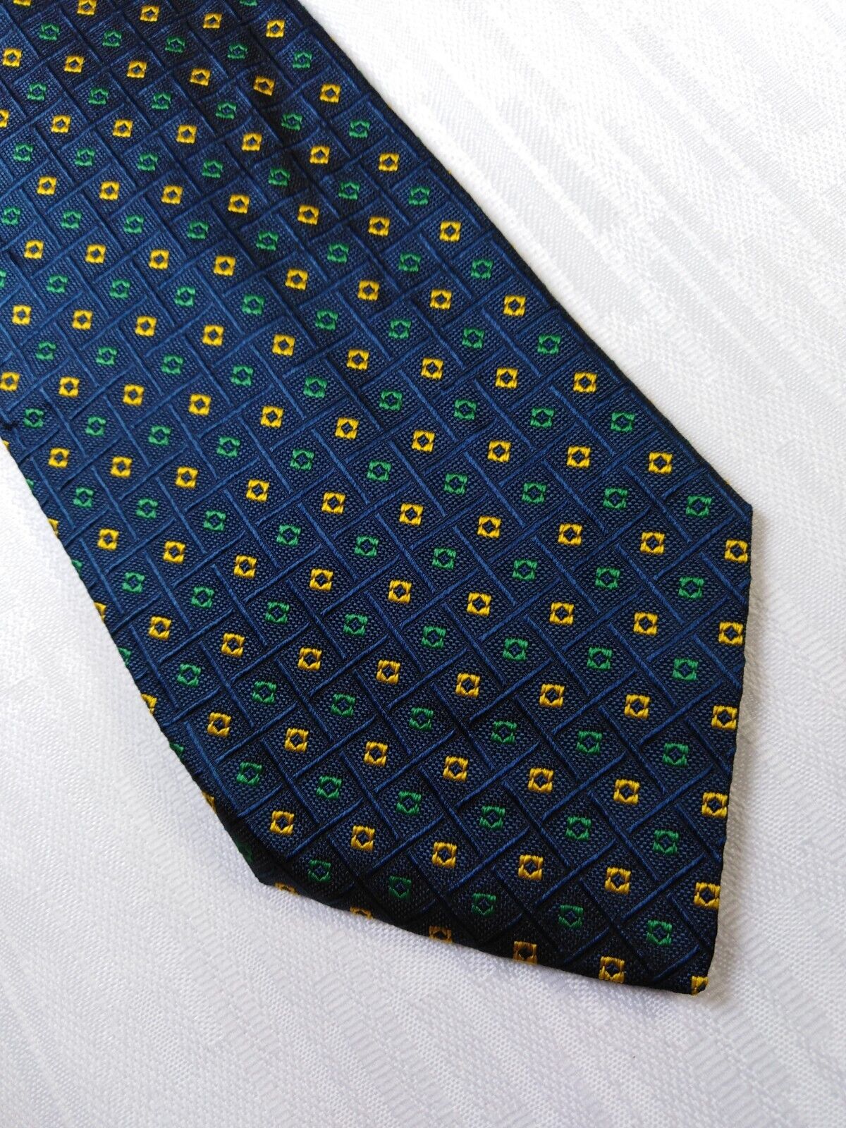 BARTON 100%  SILK TIE SETA CRAVATTA NECKTIE MADE IN ITALY