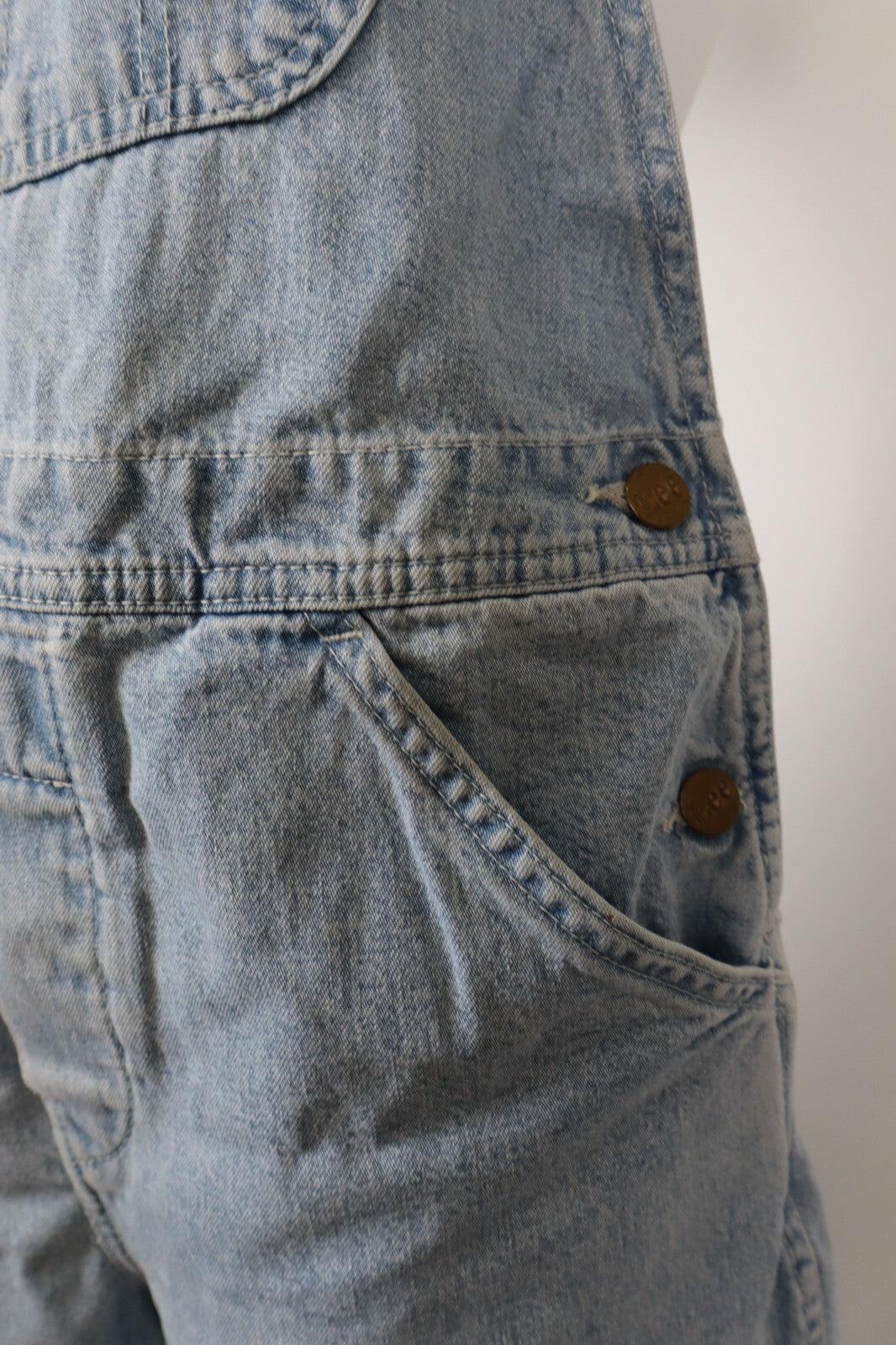 LEE COMPLETO DONNA PANTALONE Tg. S SALOPETTE ONE PIECE VINTAGE CASUAL DENIM