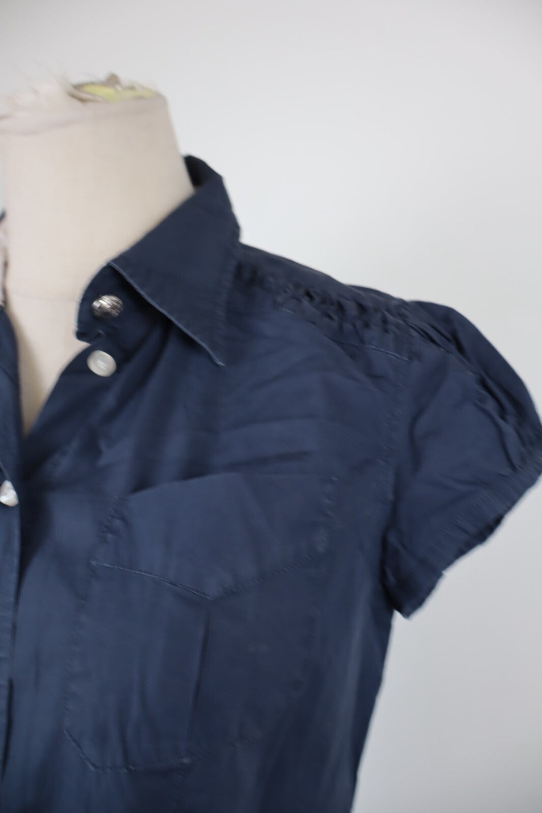 BLAUER CAMICIA DONNA TG. S WOMAN SHIRT CASUAL VINTAGE COTONE COTTON BOTTONI
