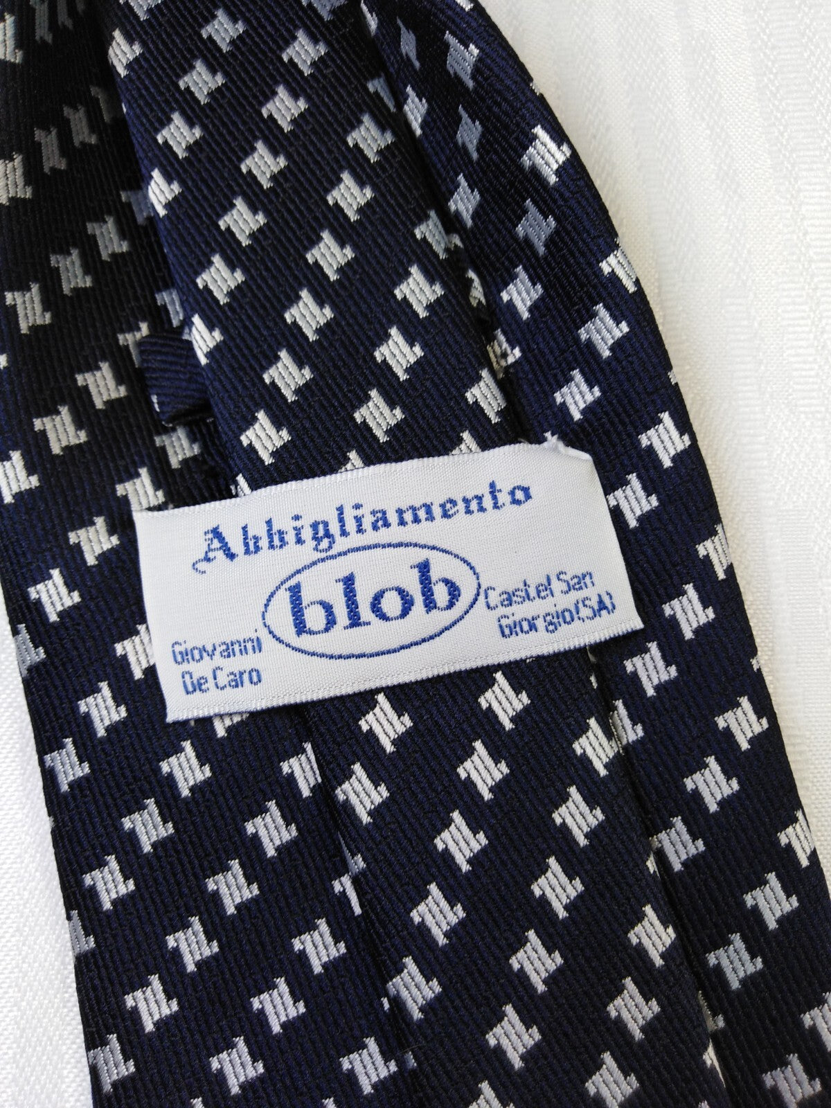 GIOVANNI DE CARO 100% SILK TIE SETA CRAVATTA NECKTIE MADE IN ITALY