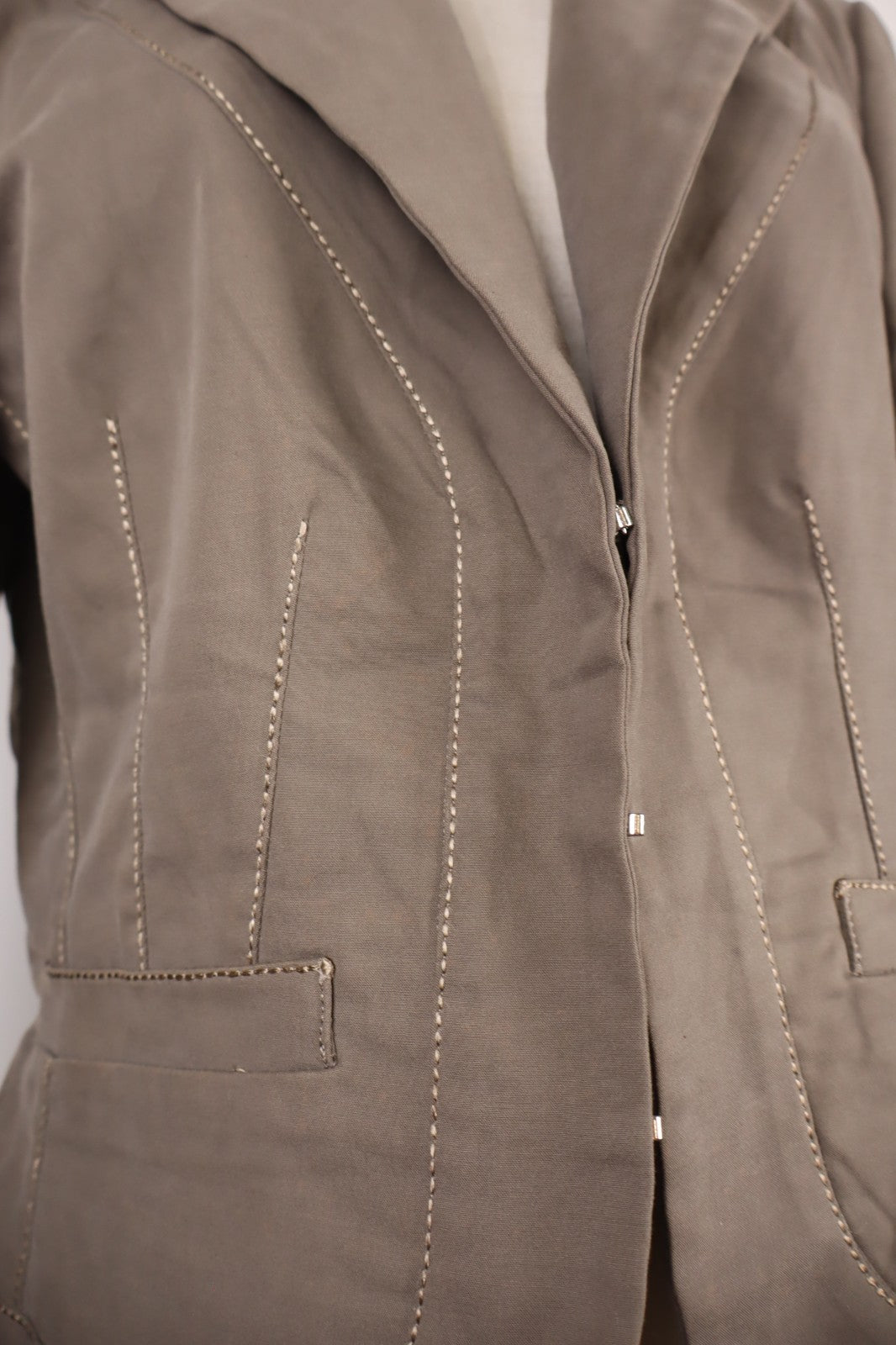 TRUSSARDI JEANS GIACCA BLAZER CON GANCETTI DONNA Tg 46 WOMAN VINTAGE JACKET