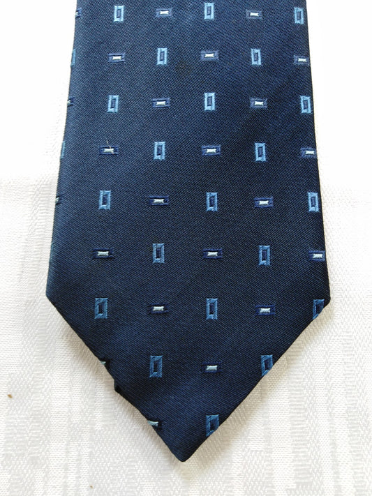LES COPAINS 100% SETA SILK TIE CRAVATTA NECKTIE MADE ITALY VINTAGE CLASSIC