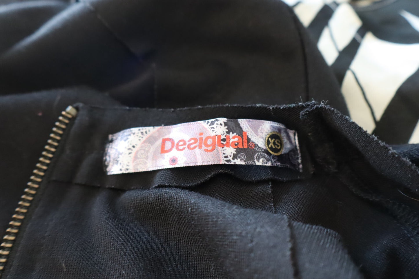 DESIGUAL VESTITO ABITO DONNA TG. XS WOMAN CASUAL VINTAGE DRESS