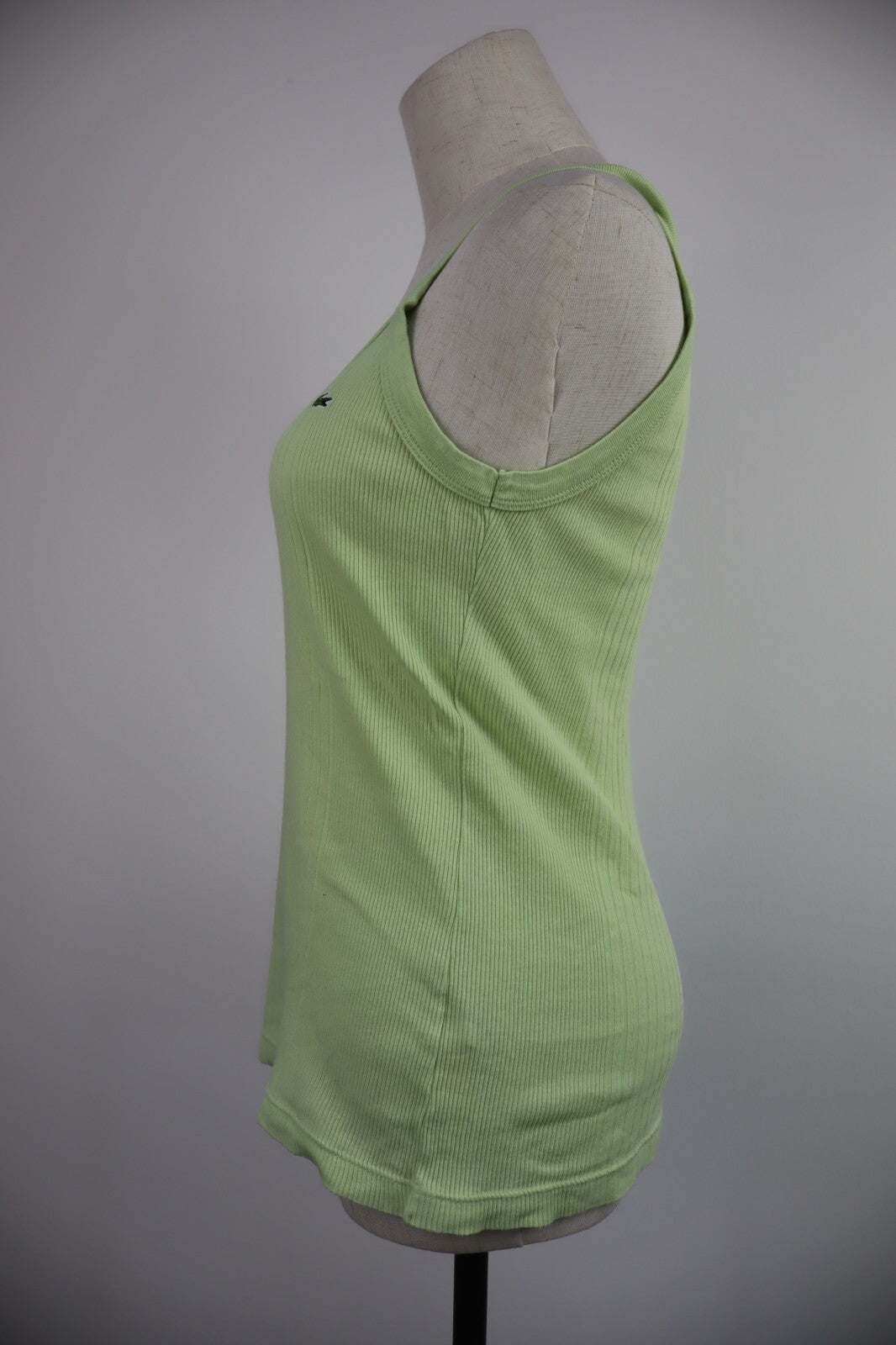 LACOSTE CANOTTA TOP COTONE MAGLIA DONNA 36 WOMAN CASUAL VINTAGE T-SHIRT COTTON