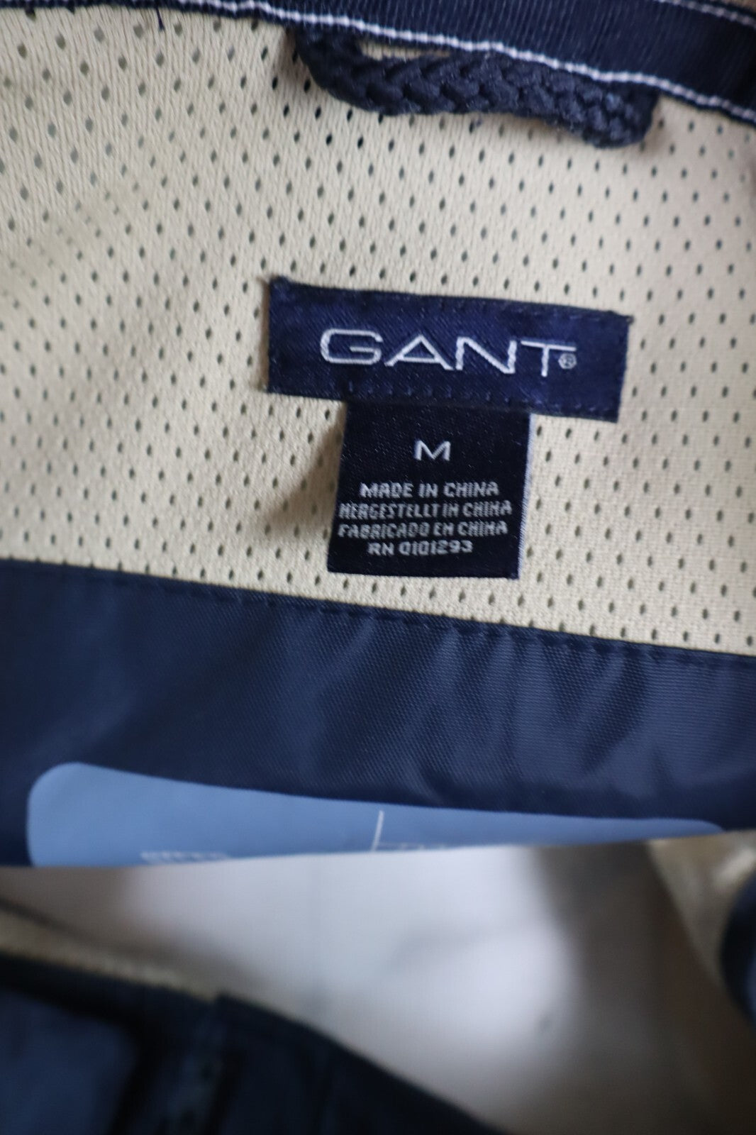 GANT GIUBBINO SMANICATO GILET UOMO TG M MAN JACKET VINTAGE CASUAL