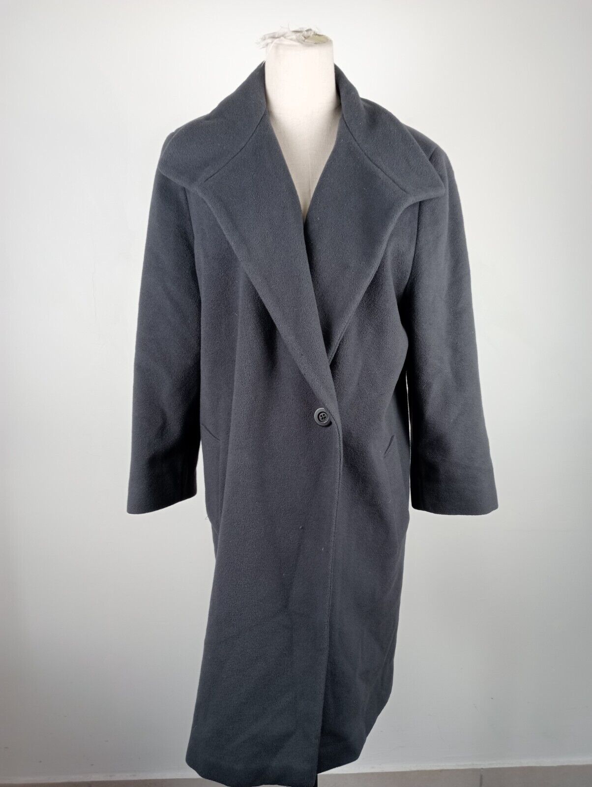 LINEA EMME CAPPOTTO COAT WOOL LANA DONNA TG 42 WOMAN  JACKET VINTAGE CASUAL