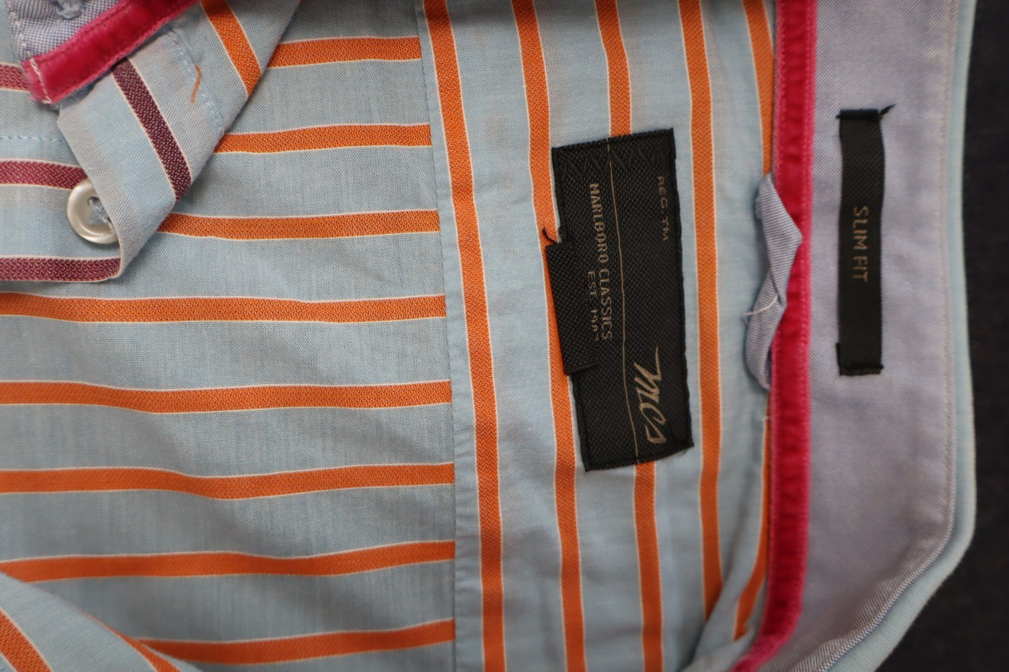 MARLBORO CLASSIC CAMICIA UOMO COTONE TG. L MAN CASUAL VINTAGE SHIRT COTTON