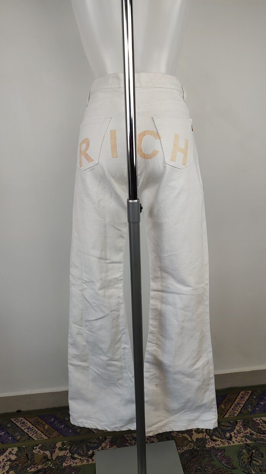 RICHMOND PANTALONE CASUAL DONNA TG. 30 WOMAN VINTAGE PANTS COTONE