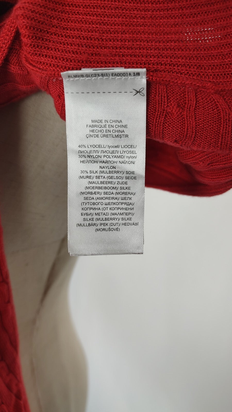 RALPH LAUREN MAGLIONE SETA DONNA TG L WOMAN CASUAL SWEATER ITALY VINTAGE