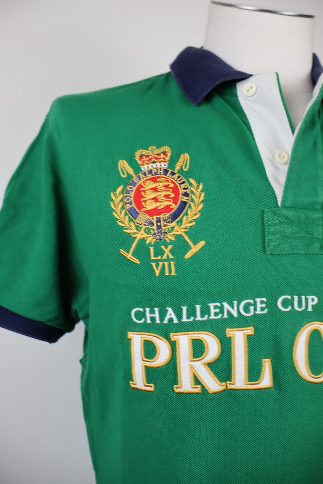 RALPH LAUREN POLO MAGLIA UOMO L MAN CASUAL VINTAGE SHIRT PRL CLUB 3 BIG LOGO