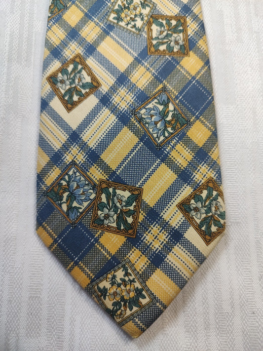 OLIVER BY VALENTINO 100% SILK TIE SETA CRAVATTA NECKTIE MADE IN ITALY CLASSIC