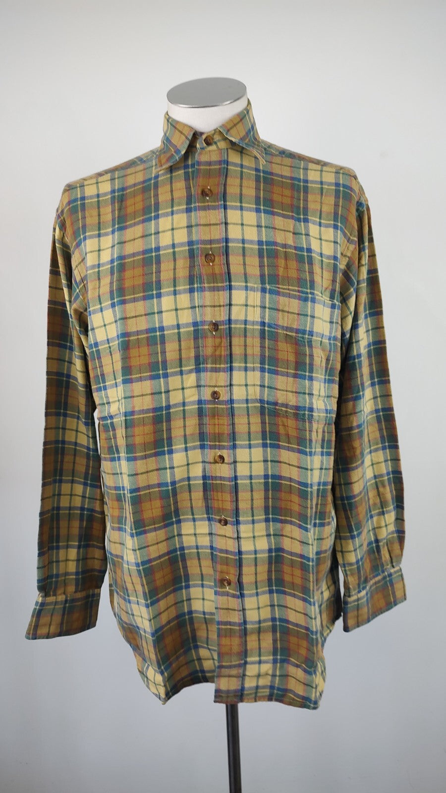 GANT CAMICIA UOMO TG. S MAN CASUAL VINTAGE SHIRT COTONE FLANELLA