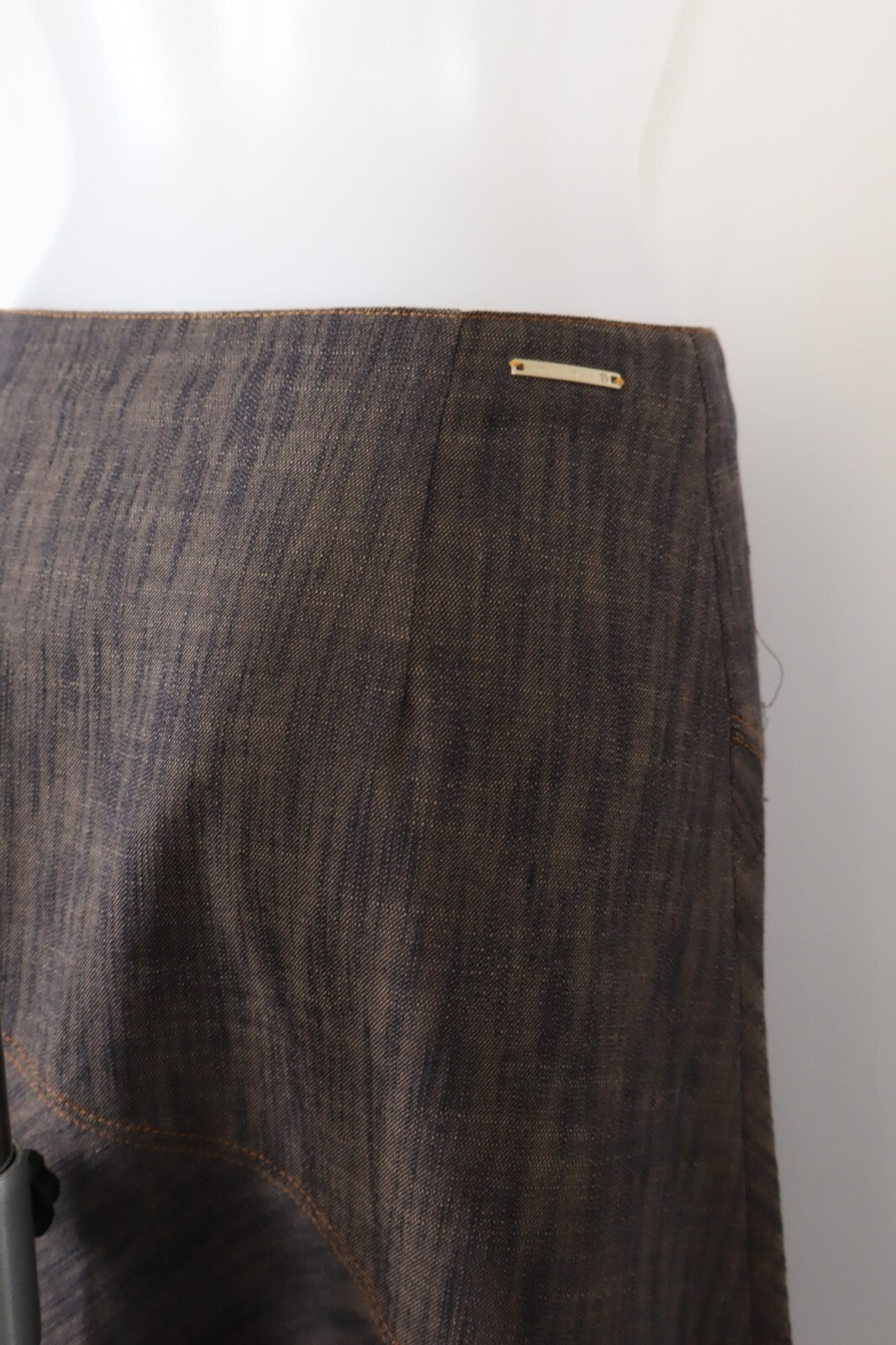 TRUSSARDI JEANS GONNA DONNA WOMAN SKIRT Tg. 40 CASUAL VINTAGE COTONE