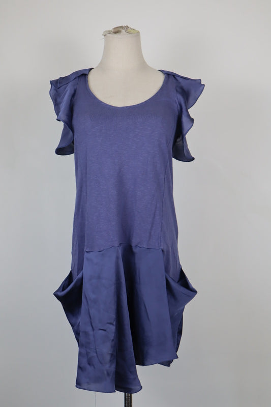 LIU JO JEANS VESTITO DONNA TG. XS WOMAN CASUAL VINTAGE DRESS ABITO VISCOSA