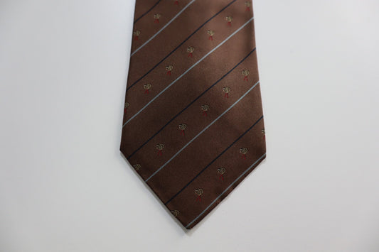 LES COPAINS 100% SILK TIE SETA CRAVATTA NECKTIE MADE IN ITALY CLASSIC