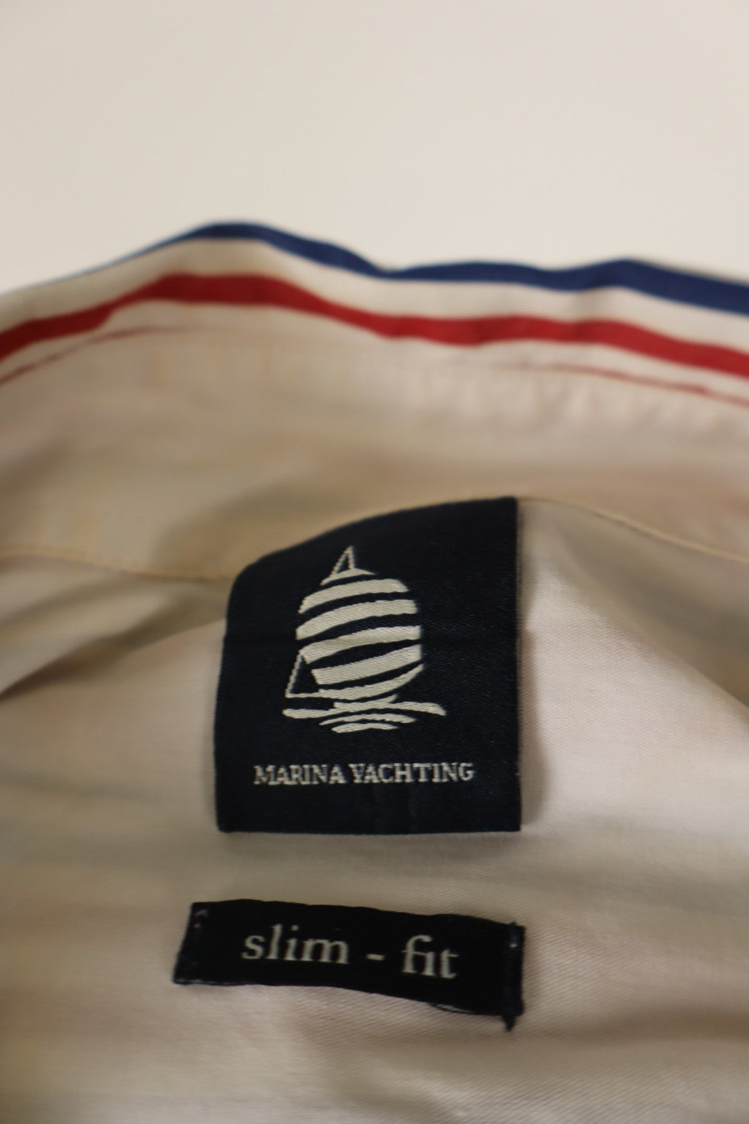 MARINA YACHTING CAMICIA COTONE UOMO TG. 45 MAN CASUAL VINTAGE SHIRT SLIM