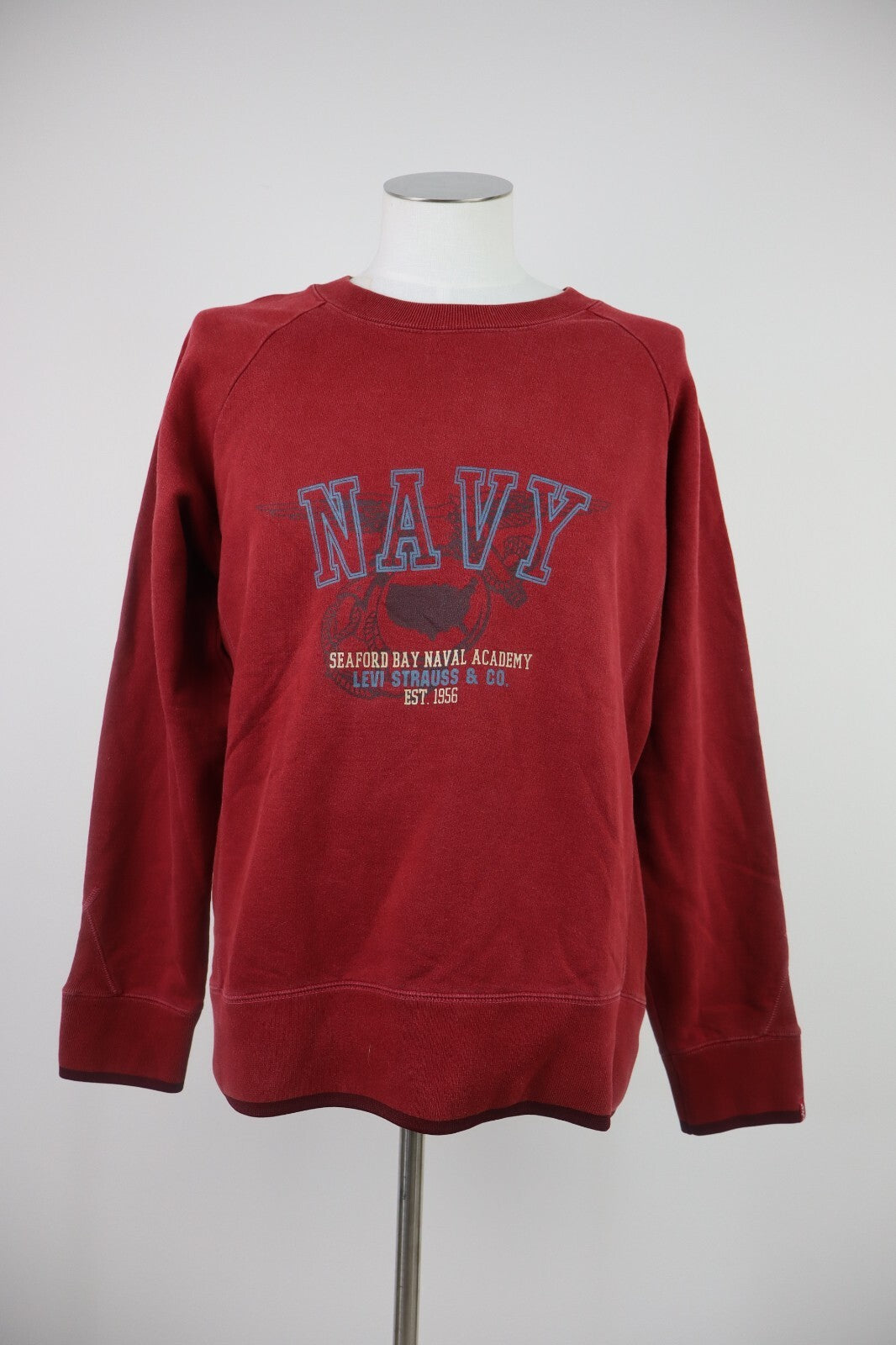 LEVI'S FELPA MAGLIA UOMO Tg L MAN SPORT JACKET SWEATSHIRT VINTAGE CASUAL COTONE
