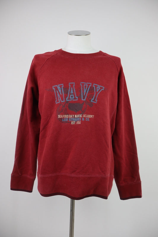 LEVI'S FELPA MAGLIA UOMO Tg L MAN SPORT JACKET SWEATSHIRT VINTAGE CASUAL COTONE