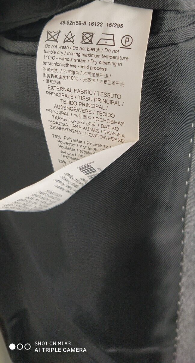 TRUSSARDI JEANS BLAZER GIACCA LANA WOOL UOMO Tg 54 MAN JACKET VINTAGE CASUAL