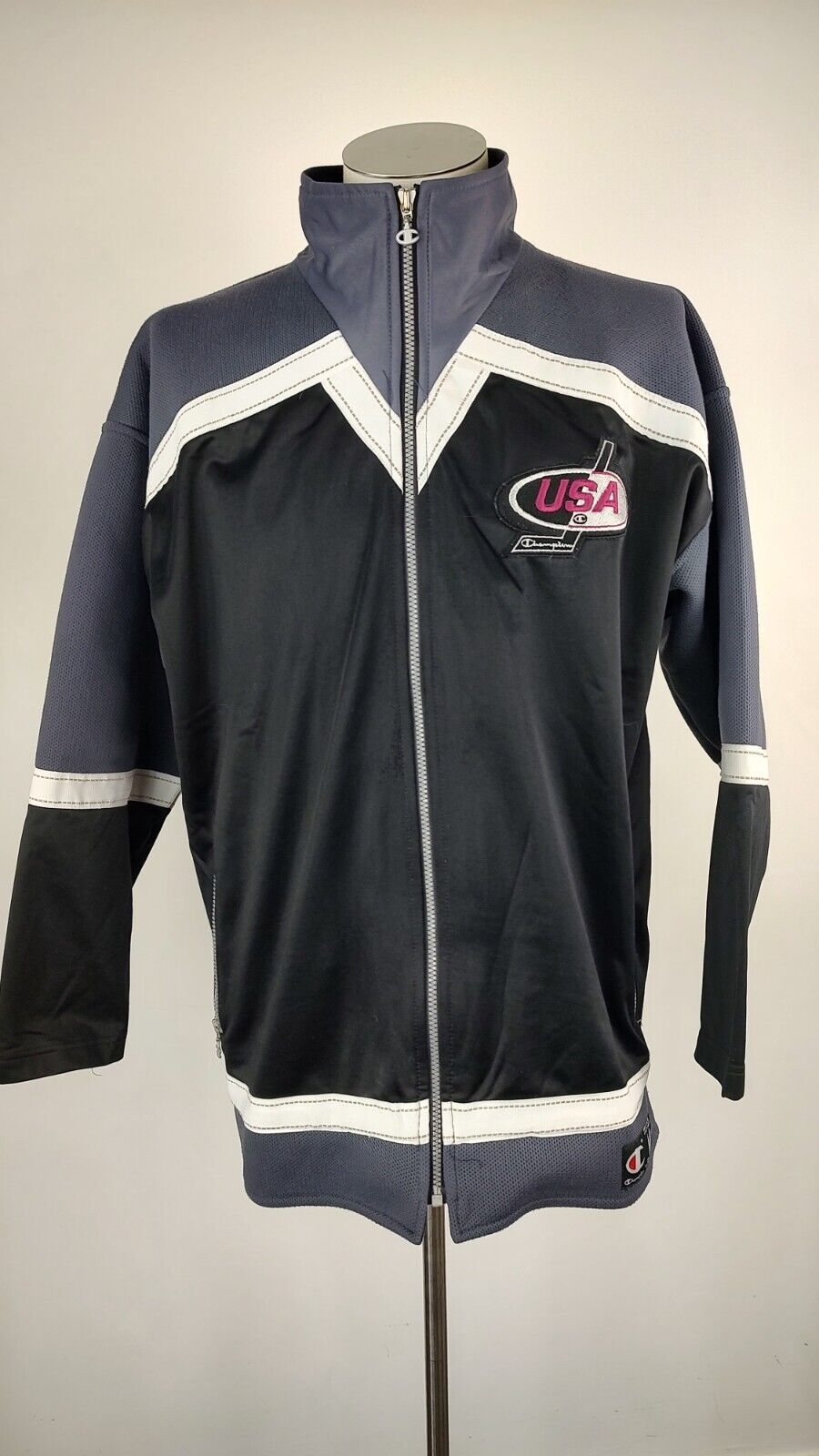 CHAMPION USA HOCKEY GIACCA SPORTIVA UOMO Tg. M MAN CASUAL SPORT JACKET