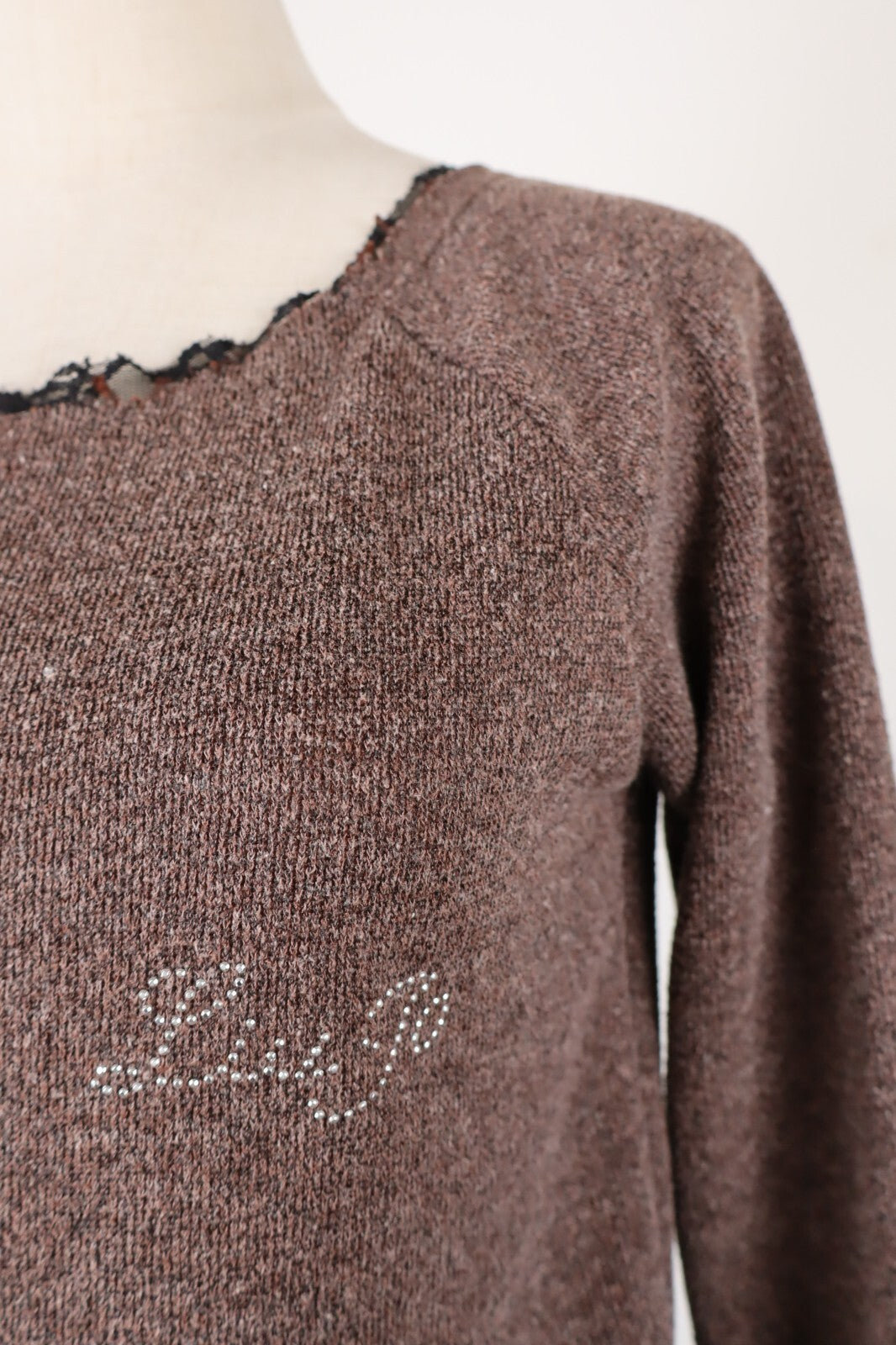 LIU JO MAGLIONE MAGLIA DONNA TG M WOMAN SWEATER VINTAGE CASUAL LANA WOOL