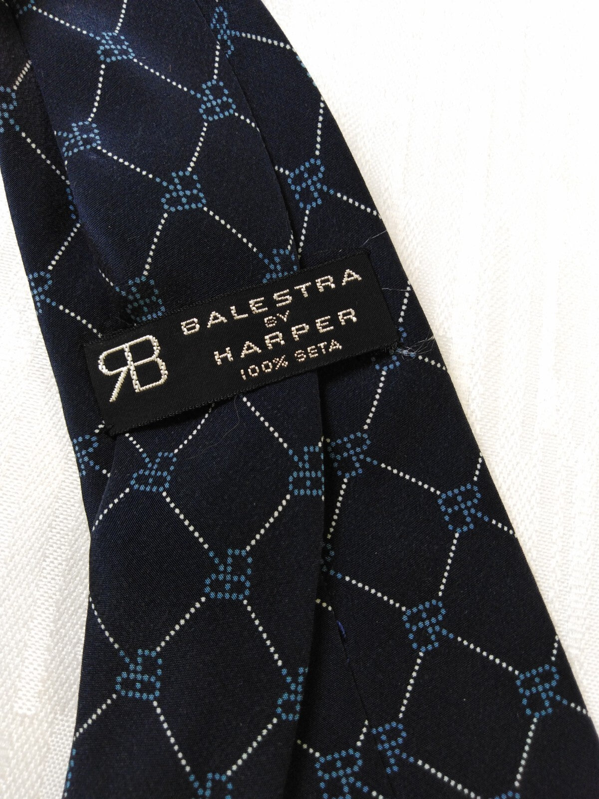 BALESTRA 100% SILK TIE SETA CRAVATTA NECKTIE MADE IN ITALY CLASSIC