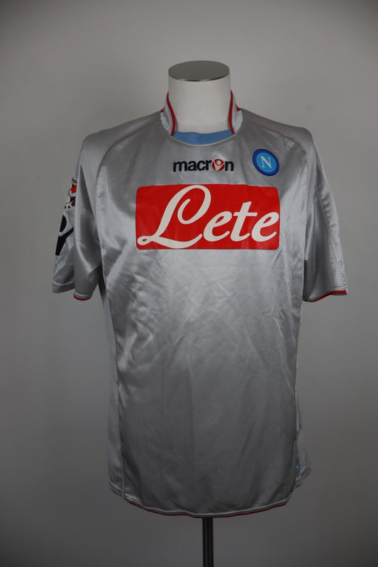 MACRON NAPOLI MAGLIA CALCIO UOMO Tg L SOCCER TRIKOT MAN JERSEY T-SHIRT SPORT