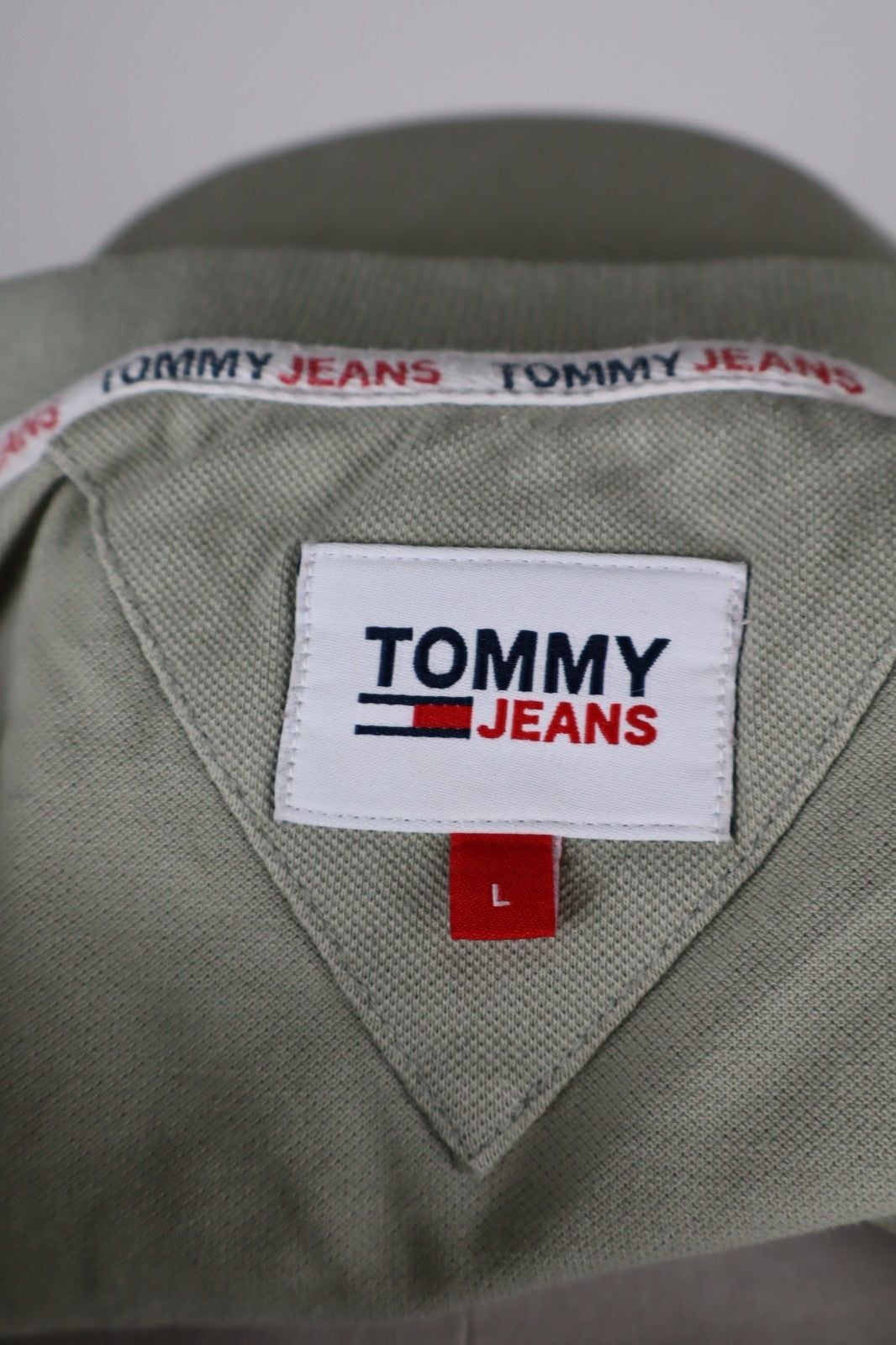 TOMMY HILFIGER JEANS MAGLIA UOMO COTONE TG. L MAN COTTON POLO CASUAL VINTAGE