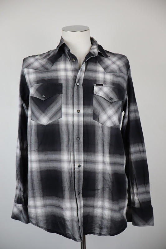 DIESEL CAMICIA UOMO TG. L MAN CASUAL VINTAGE SHIRT COTONE COTTON