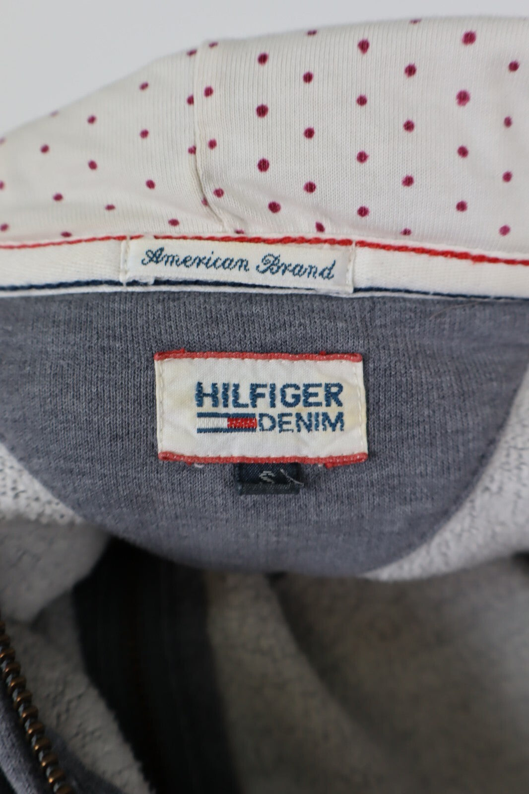 TOMMY HILFIGER DENIM FELPA DONNA Tg S WOMEN CASUAL VINTAGE SPORT SWEATSHIRT