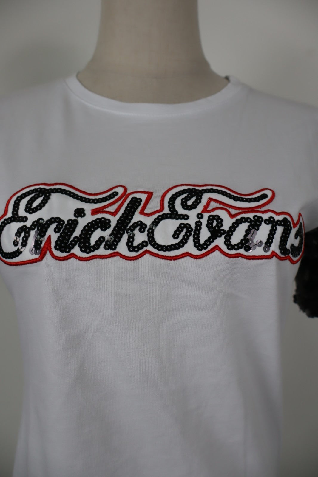 ERICK EVANS MAGLIA DONNA TG. S WOMAN CASUAL VINTAGE TOP T-SHIRT COTONE CON TAG