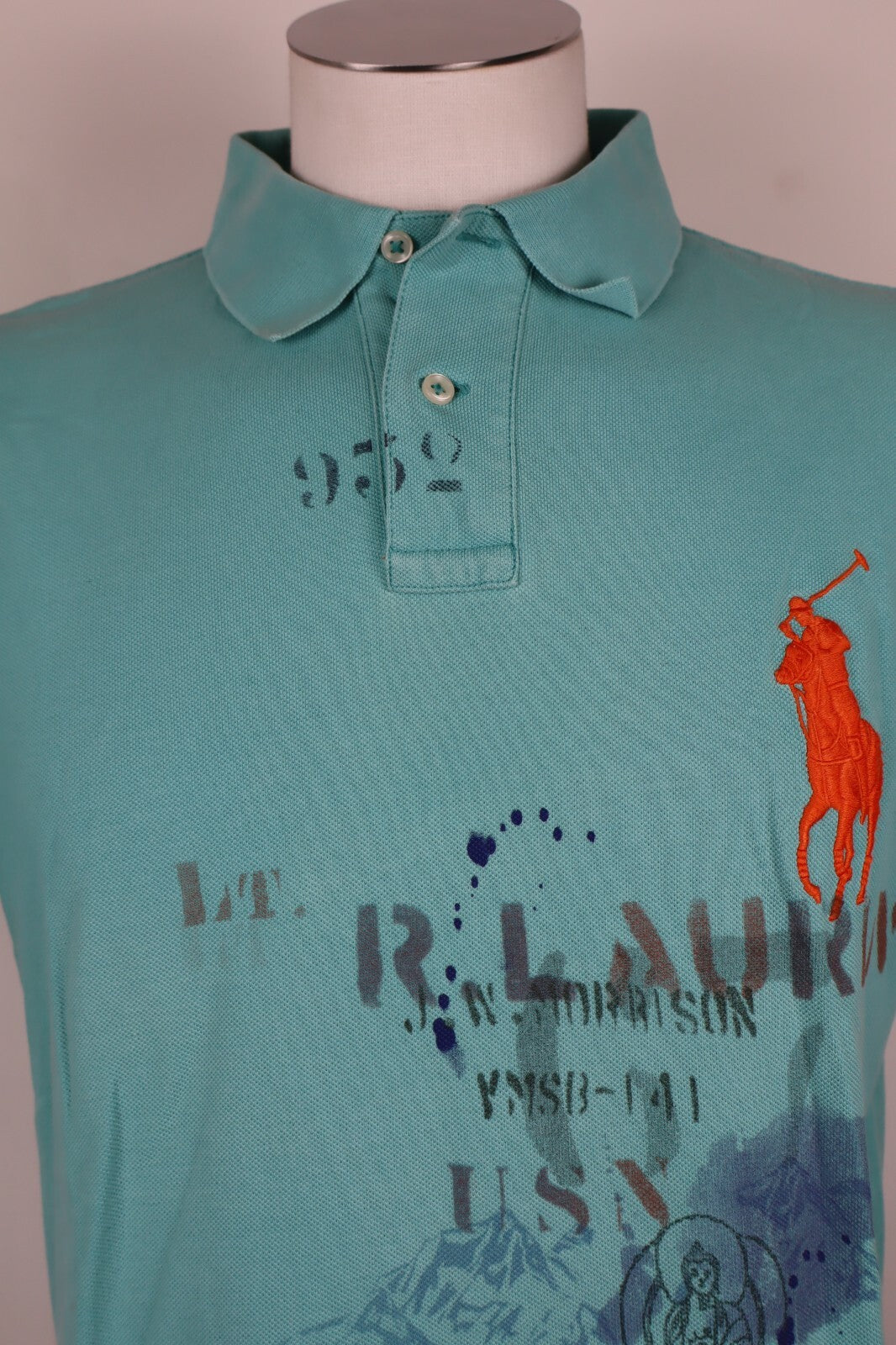 POLO RALPH LAUREN MAGLIA UOMO TG XL MAN CASUAL VINTAGE POLO COTONE