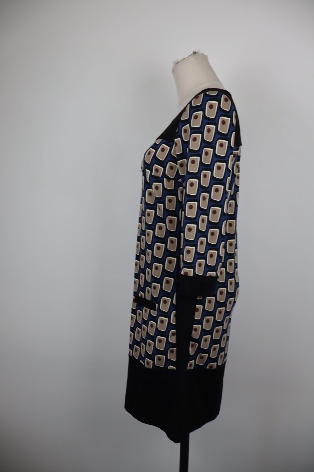 MARELLA VESTITO ABITO DONNA TG. 40 WOMAN CASUAL VINTAGE DRESS MANICHE A 3/4