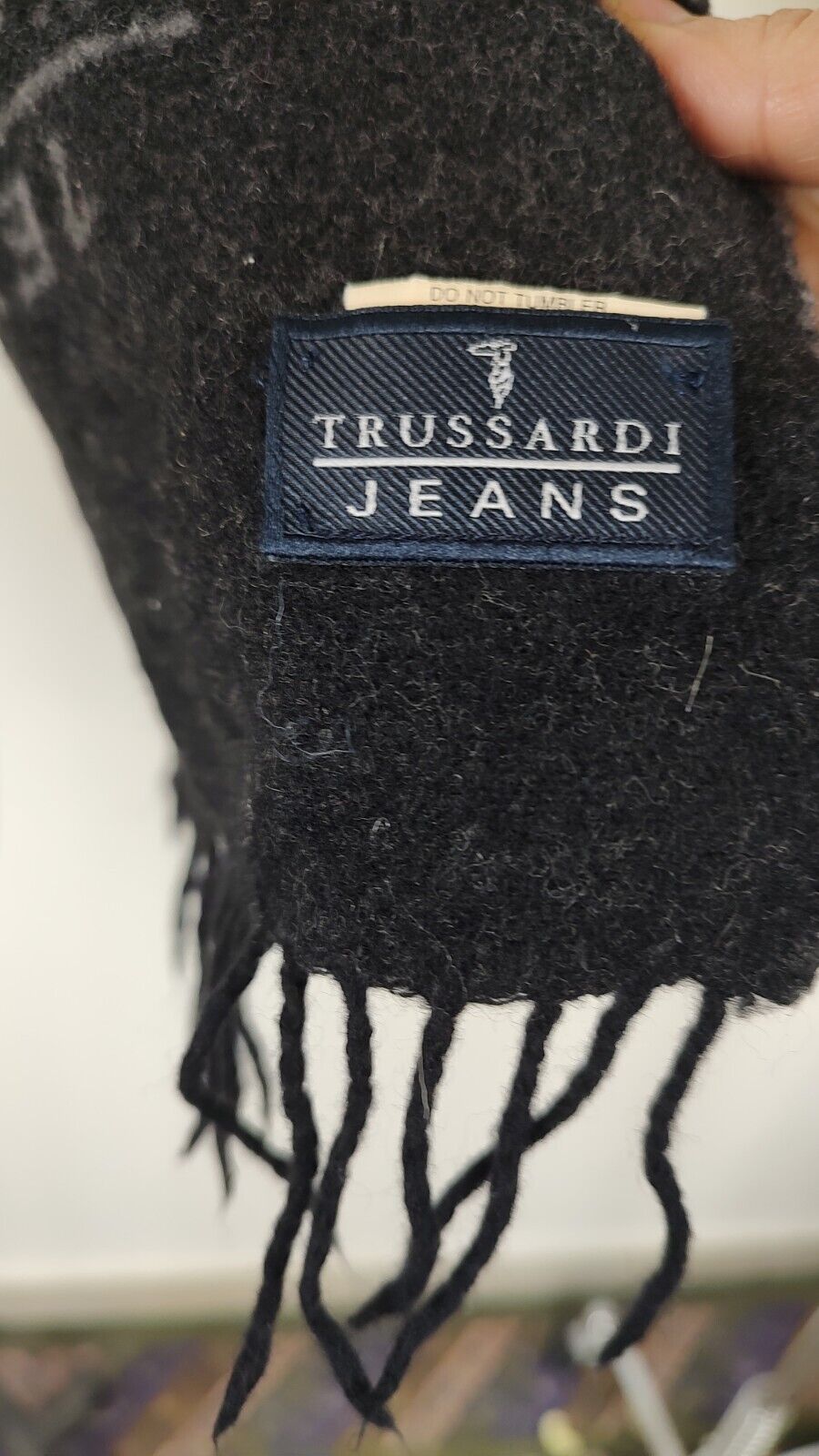TRUSSARDI JEANS SCIARPA UOMO DONNA WOMAN MAN VINTAGE CASUAL SCARF LANA