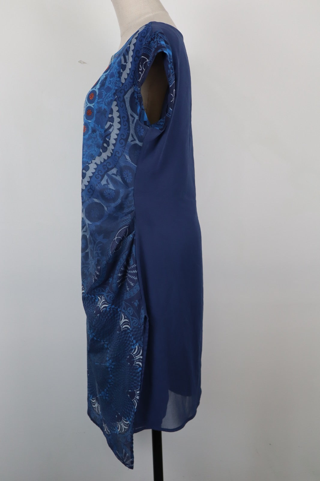 DESIGUAL VESTITO DONNA TG. 42 WOMAN CASUAL VINTAGE DRESS ABITO