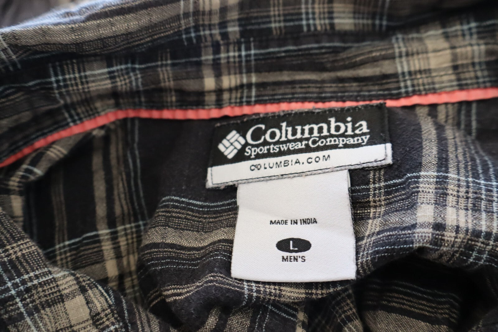 COLUMBIA CAMICIA UOMO COTONE TG. L MAN CASUAL VINTAGE COTTON SHIRT
