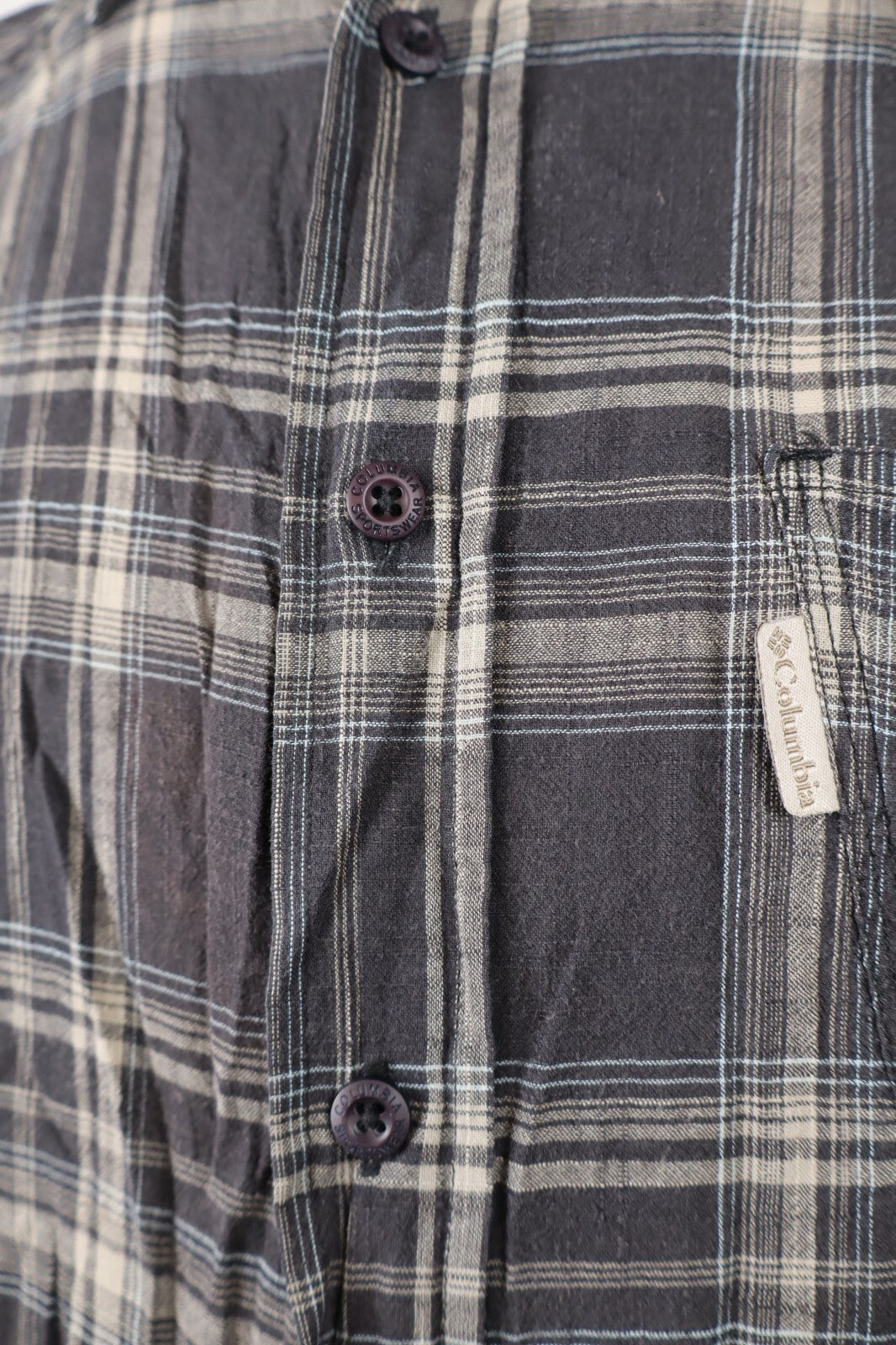 COLUMBIA CAMICIA UOMO COTONE TG. L MAN CASUAL VINTAGE COTTON SHIRT