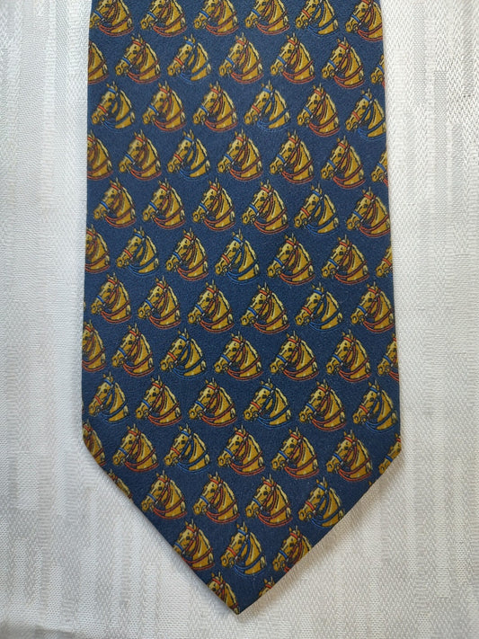 CARNAVAL DE VENISE 100% SILK TIE SETA CRAVATTA NECKTIE MADE IN ITALY CLASSIC